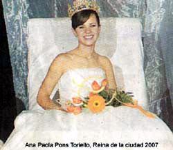 Ana Paola Pons Toriello, Reina de la Ciudad 2007